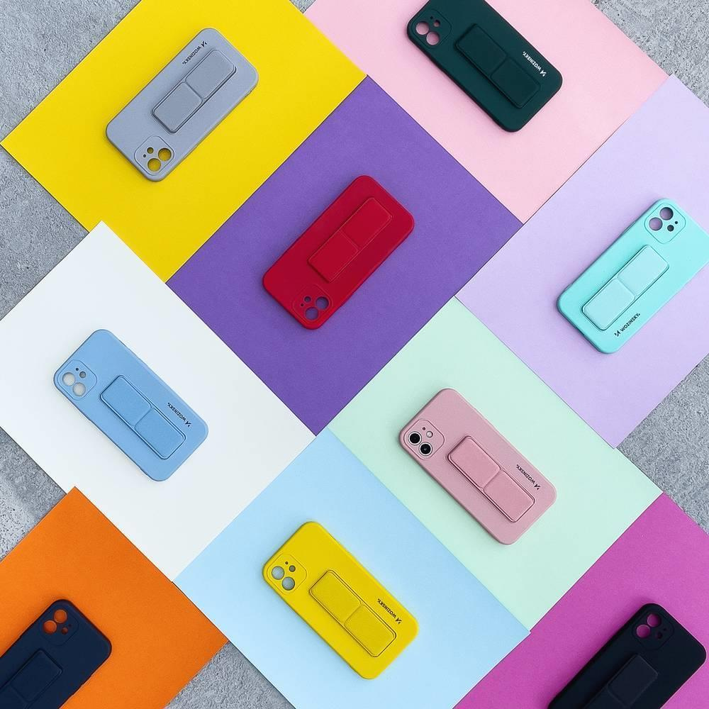 Odporne na uderzenia, silikonowe etui z podstawką Wozinsky Kickstand Case