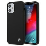 BMW Silikon Signature Case für iPhone 12 mini - Schwarz