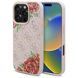 Guess GUHMP16XP4ROPEMCP iPhone 16 Pro Max 6.9&quot; pink/pink hardcase 4G Flowers Print MagSafe
