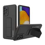 Wozinsky Kickstand Case silicone case with stand for Samsung Galaxy A73 black