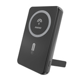 Dudao K14S+ 10000mAh 22,5W Magnetische Powerbank USB-A + USB-C kompatibel mit MagSafe und Standfuß – Schwarz