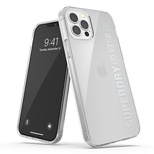 SuperDry Snap iPhone 12/12 Pro Clear Cas e srebrny/silver 42591