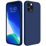 Silicone Case Flexibel Gummi Handyhülle Silikon Schutzhülle für iPhone 13 Pro Max blau