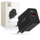 Tech-Protect NC30W Charger USB-C PD 30W / USB-A QC 3.0 - Black