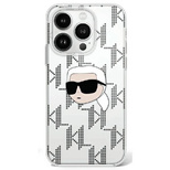 Karl Lagerfeld IML Karl Head Electroplated iPhone 16 Pro Case - Clear