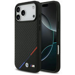 BMW M Carbon Tricolor Line MagSafe Case for iPhone 17 Pro Max - Black