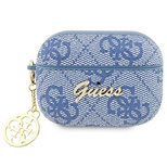 Guess GUAP2G4GSMB AirPods Pro 2 Abdeckung blau/blau 4G Charm Collection