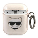 Karl Lagerfeld Glitter Choupette Case for AirPods 1 / 2 - Gold