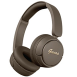 Guess Metal Logo Script Over-Ear Headphones - Brown