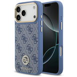 Guess 4G Strass Logo MagSafe Case für iPhone 17 Pro Max - Blau