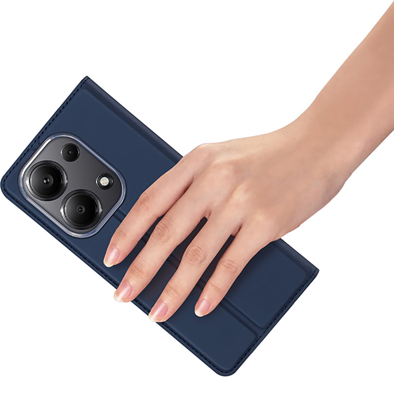 A hand holding a phone in a Dux Ducis Skin Pro case