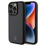 Mercedes Carbon Fiber Dynamic Hülle für iPhone 15 Pro – Schwarz