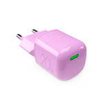 Puro 20W GaN USB-C Wandladegerät – Rosa