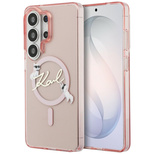 Karl Lagerfeld IML KC Script MagSafe Hülle für Samsung Galaxy S26 Ultra – Pink