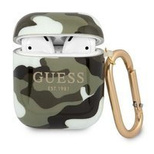 Etui Guess Camo Collection na AirPods 1/2 - zielone