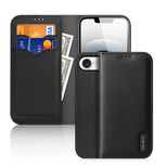Dux Ducis Hivo Case for iPhone 16e / 17e with Flip and RFID Protection - Black