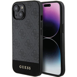 Guess 4G Stripe Collection case for iPhone 15 / 14 / 13 - gray