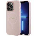 Guess GUHMP13XPSAHMCP Hülle für iPhone 13 Pro Max – rosa Saffiano MagSafe