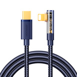 Kabel Joyroom Gaming Cable S-CL020A6 Lightning (kątowy) / USB-C (prosty) 20W 1.2 m - niebieski