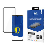 3mk HardGlass Max Lite Schwarzes gehärtetes Glas für Oppo A58 4G