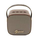 Guess Bluetooth speaker GUWSB2P4SMW Speaker mini brown/bown 4G Leather Script Logo with Strap