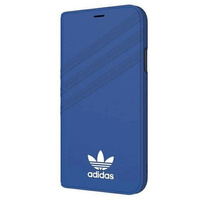 Adidas OR Booklet Case Suede iPhone X/Xs niebieski/blue 28354
