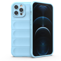 Magic Shield Case etui do iPhone 12 Pro Max elastyczny pancerny pokrowiec jasnoniebieski